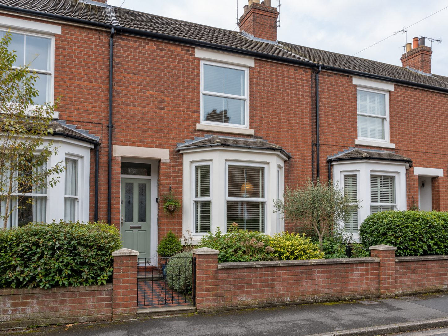 Illustrative photograph of a two-bedroom terraced house